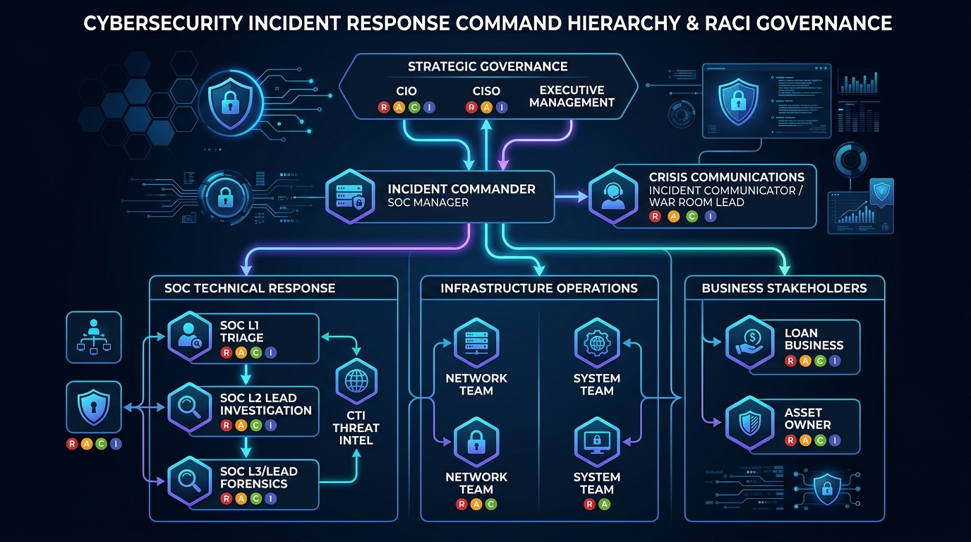 Incident Command RACI Authority Matrix