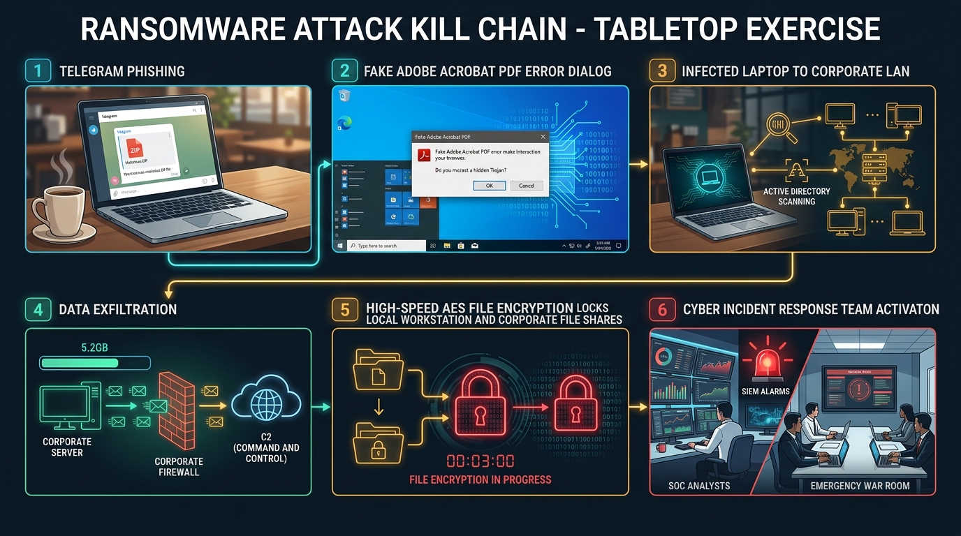 6-Stage Ransomware Attack Kill-Chain